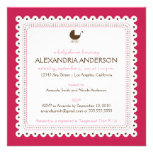 Invitación de encargo preciosa (color de rosa) de 