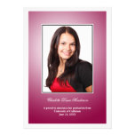 Invitación de encargo roja marrón de la graduación