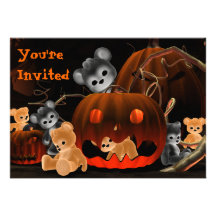 Invitación de Halloween Bearz #2