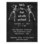 Invitación de Halloween de la boogie del hueso