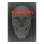 Invitación de Halloween de la cara del cráneo