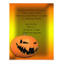 Invitación de Halloween de la linterna de Jack o d