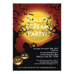 invitación de Halloween de la linterna de Jack O d