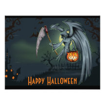 Invitación de Halloween del cementerio del parca