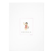 Invitación de la adopción de la niña