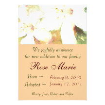Invitación de la adopción del lirio