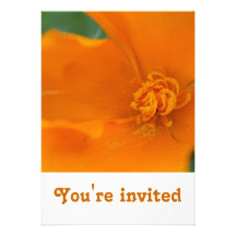Invitación de la amapola de California