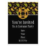 Invitación de la araña de Halloween Paisley