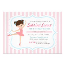 Invitación de la bailarina/invitación del ballet