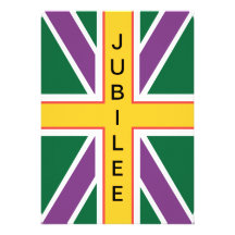 Invitación de la bandera de Union Jack