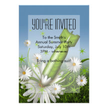 Invitación de la bomba de la flor