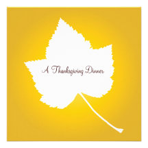 Invitación de la caída del otoño de la cena de la 