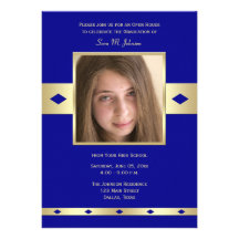 Invitación de la casa abierta de la graduación - f