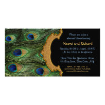 Invitación de la cena del ensayo de la pluma del p tarjeta fotografica personalizada