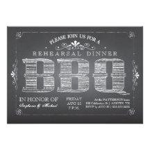 Invitación de la cena del ensayo del Bbq de la piz