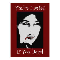 Invitación de la cena del vampiro de Drácula Hallo invitaciones