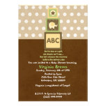 Invitación de la ducha de los bloques del bebé