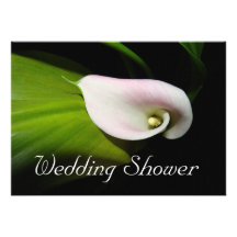 Invitación de la ducha del boda de la cala