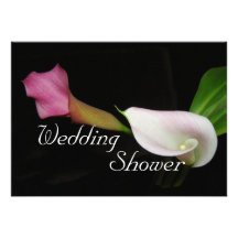 Invitación de la ducha del boda de la cala