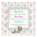 Invitación de la ducha del peluche de ABC