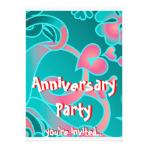 Invitación de la fiesta de aniversario