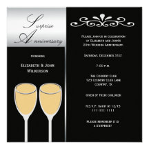 Invitación de la fiesta de aniversario del boda de