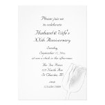 Invitación de la fiesta de aniversario del boda de