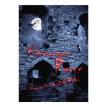 Invitación de la fiesta de barrio de Halloween