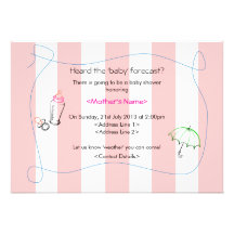 Invitación de la fiesta de bienvenida al bebé