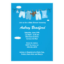 Invitación de la fiesta de bienvenida al bebé