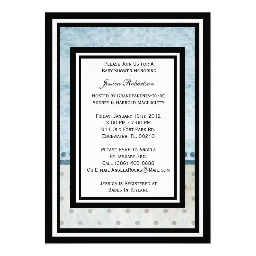 Invitación de la fiesta de bienvenida al bebé