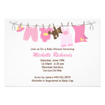 Invitación de la fiesta de bienvenida al bebé