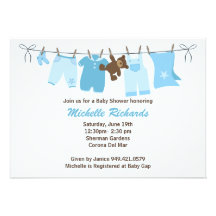 Invitación de la fiesta de bienvenida al bebé