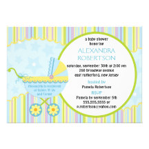 Invitación de la fiesta de bienvenida al bebé