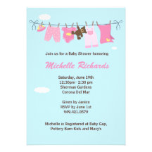 Invitación de la fiesta de bienvenida al bebé