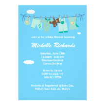 Invitación de la fiesta de bienvenida al bebé