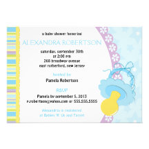 Invitación de la fiesta de bienvenida al bebé