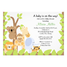 Invitación de la fiesta de bienvenida al bebé de A