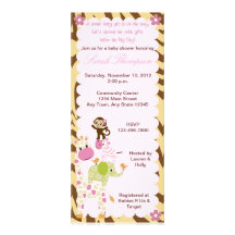 Invitación de la fiesta de bienvenida al bebé de J