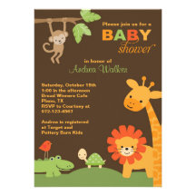 Invitación de la fiesta de bienvenida al bebé de l