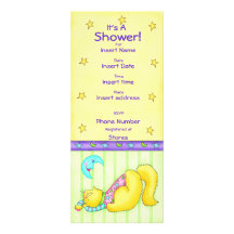 Invitación de la fiesta de bienvenida al bebé de l