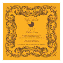 Invitación de la fiesta de bienvenida al bebé de l