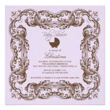 Invitación de la fiesta de bienvenida al bebé de l