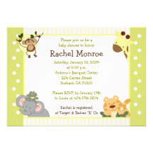 Invitación de la fiesta de bienvenida al bebé de l