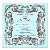 Invitación de la fiesta de bienvenida al bebé de p