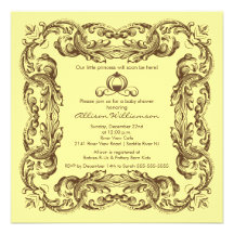 Invitación de la fiesta de bienvenida al bebé de p