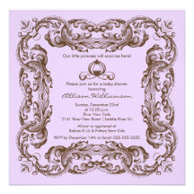 Invitación de la fiesta de bienvenida al bebé de p