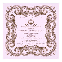 Invitación de la fiesta de bienvenida al bebé de p
