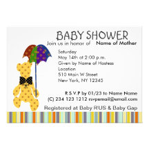 Invitación de la fiesta de bienvenida al bebé del 