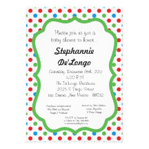 invitación de la fiesta de bienvenida al bebé del 